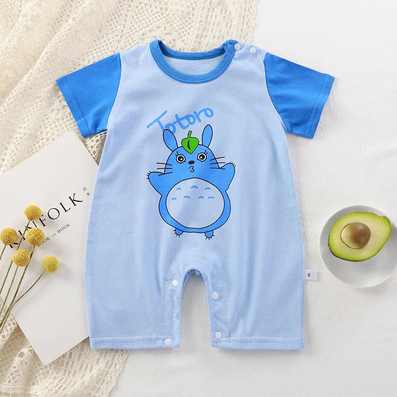 2023 Summer Infant Toddler Bodysuits Baby Boys Girls Cotton One-Pieces Newborn Casual Soft Short Sleeve Romper Jumpsuit Romper