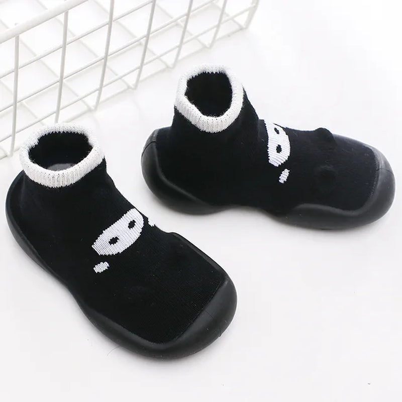 Unisex Baby Shoes First Shoes Baby Walkers Toddler First Walker Baby Girl Kids Soft Rubber Sole Baby Shoe Knit Booties Anti-Slip