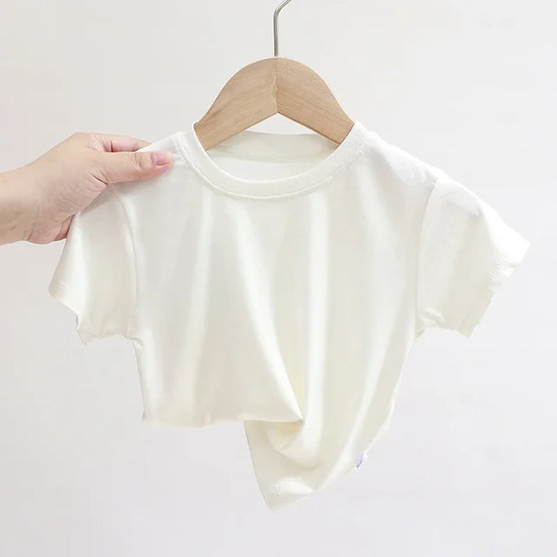 Infant Clothing Summer Baby Boys Cotton Printing Short Sleeve Kids Girls Breathable Casual T-Shirts Fashion Girl Tops 1-3Y