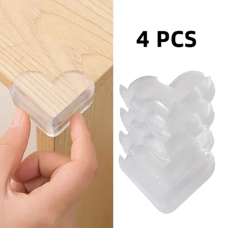 Transparent PVC Baby Protection Strip with Double-Sided Tape Anti-Bumb Kid Safety Table Edge Furniture Guard Corner L Protectors