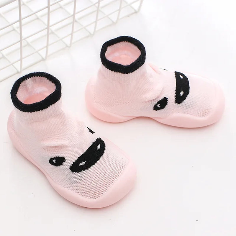 Unisex Baby Shoes First Shoes Baby Walkers Toddler First Walker Baby Girl Kids Soft Rubber Sole Baby Shoe Knit Booties Anti-Slip