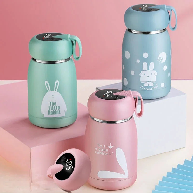 320Ml Stainless Steel Thermos Water Bottle for Children Smart Insulation Cup Temperature Display Thermal Mug Insulated Bottle