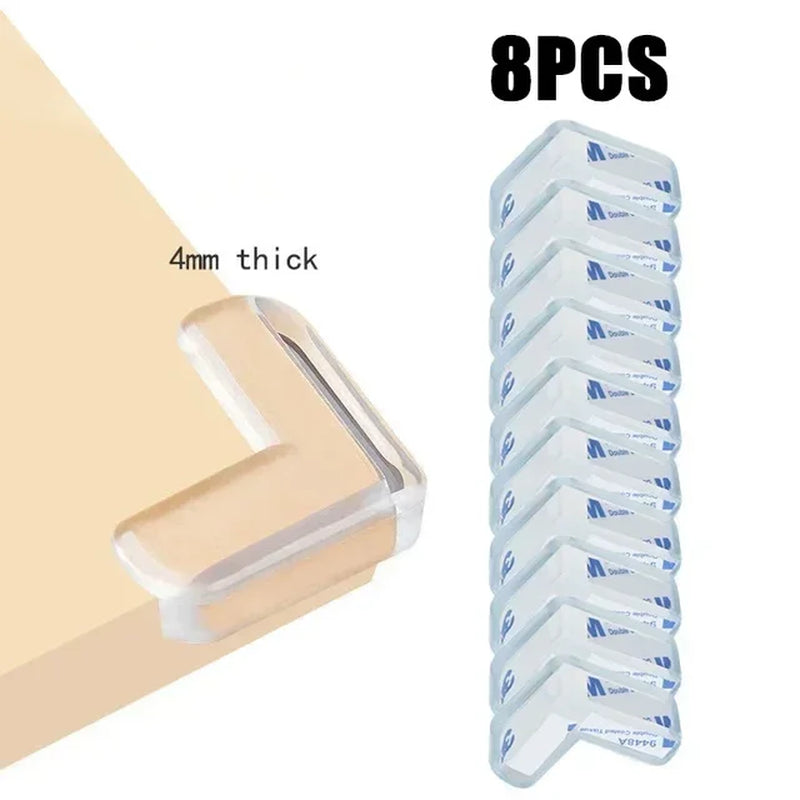 Transparent PVC Baby Protection Strip with Double-Sided Tape Anti-Bumb Kid Safety Table Edge Furniture Guard Corner L Protectors