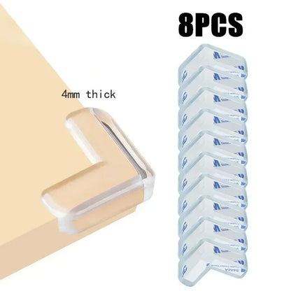 Transparent PVC Baby Protection Strip with Double-Sided Tape Anti-Bumb Kid Safety Table Edge Furniture Guard Corner L Protectors