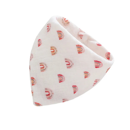 Baby Bibs Bandana Muslin Drooling Bib for Infant 0-1Year Baby Teething Soothe Towel High Absorbent Stylish Floral Bib Dropship