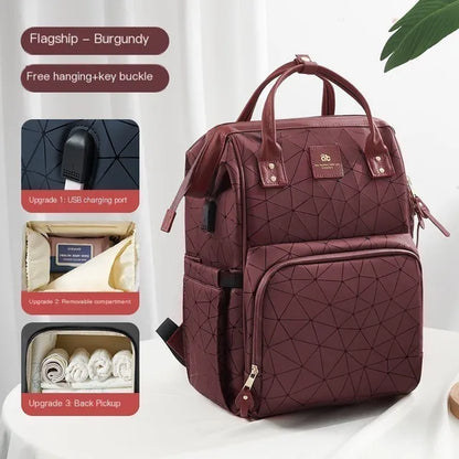 Mommy Bag Waterproof Large Capacity Fashionable and High Quality Supplies Supplies for Pregnant Women Babies Backpacks