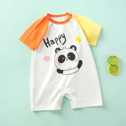 2023 Summer Infant Toddler Bodysuits Baby Boys Girls Cotton One-Pieces Newborn Casual Soft Short Sleeve Romper Jumpsuit Romper