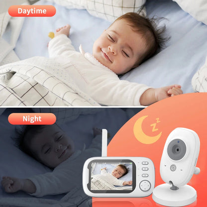 New 3.5 Inch Wireless Video Baby Monitor Night Vision Temperature Monitoring 2 Way Audio Talk Baby Nanny Security Camera