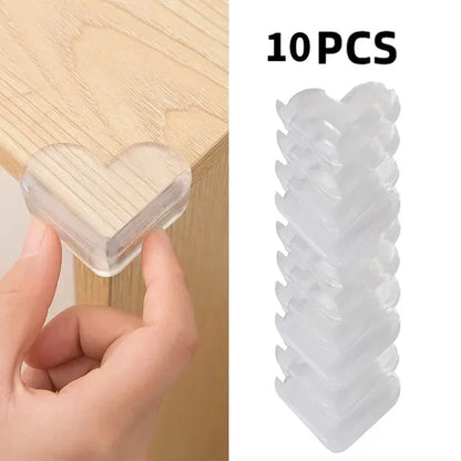 Transparent PVC Baby Protection Strip with Double-Sided Tape Anti-Bumb Kid Safety Table Edge Furniture Guard Corner L Protectors