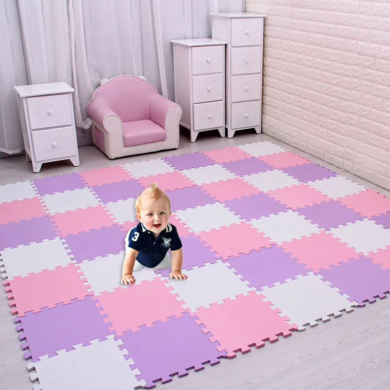 Baby EVA Foam Puzzle Play Mat /Kids Rugs Toys Carpet for Childrens Interlocking Exercise Floor Tiles,Each:29Cmx29Cm