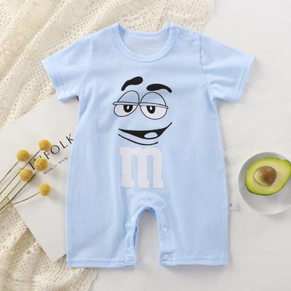 2023 Summer Infant Toddler Bodysuits Baby Boys Girls Cotton One-Pieces Newborn Casual Soft Short Sleeve Romper Jumpsuit Romper