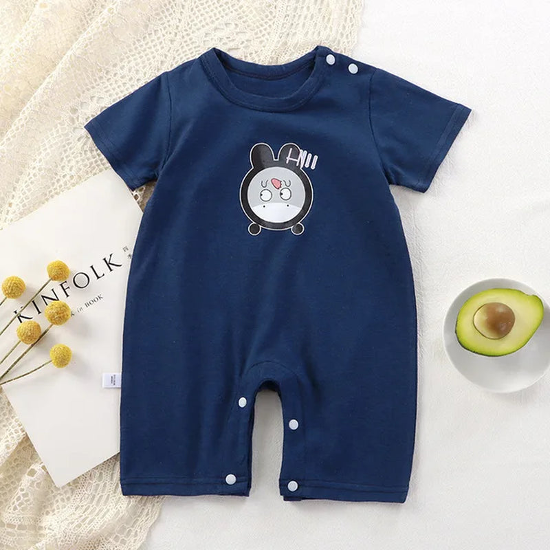 2023 Summer Infant Toddler Bodysuits Baby Boys Girls Cotton One-Pieces Newborn Casual Soft Short Sleeve Romper Jumpsuit Romper