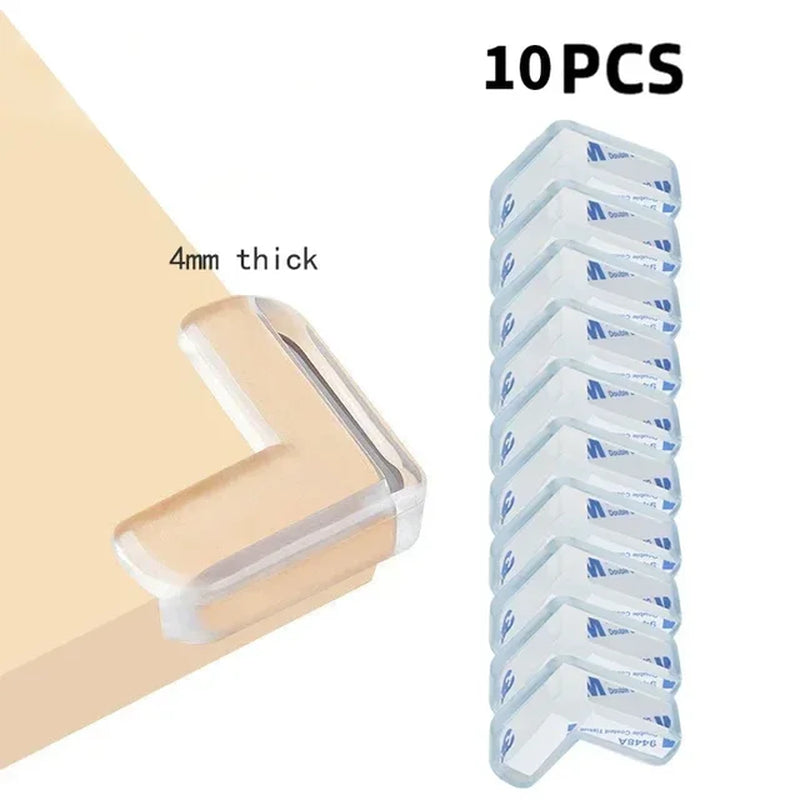 Transparent PVC Baby Protection Strip with Double-Sided Tape Anti-Bumb Kid Safety Table Edge Furniture Guard Corner L Protectors