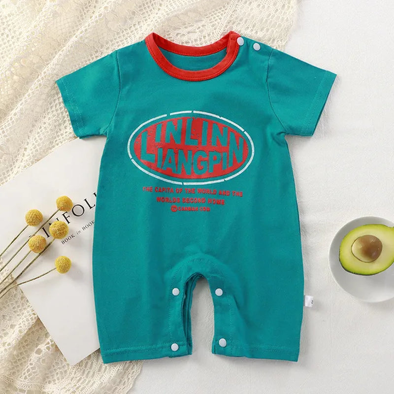 2023 Summer Infant Toddler Bodysuits Baby Boys Girls Cotton One-Pieces Newborn Casual Soft Short Sleeve Romper Jumpsuit Romper