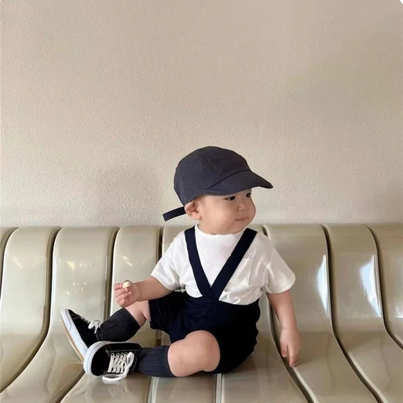 2023 Summer New Toddler Strap Shorts Baby Cotton Leggings Fashion Infant Boy Overalls Baby Casual Shorts Kids Clothes