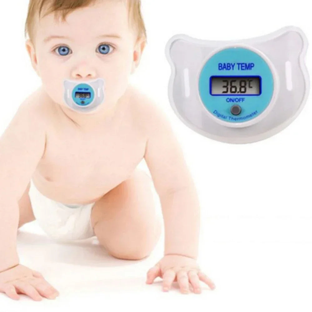 Infants Baby Practical Digital Temperature Pacifier LCD Nipple Oral Thermometer Mouth Alarm Electronic Gadgets Temperature