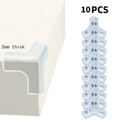 Transparent PVC Baby Protection Strip with Double-Sided Tape Anti-Bumb Kid Safety Table Edge Furniture Guard Corner L Protectors