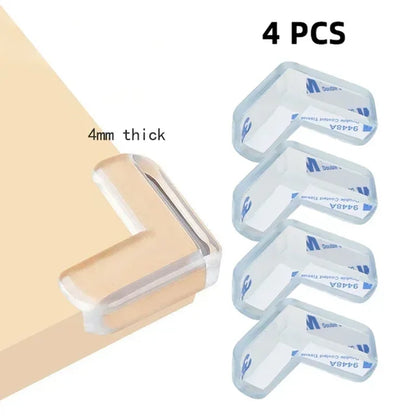 Transparent PVC Baby Protection Strip with Double-Sided Tape Anti-Bumb Kid Safety Table Edge Furniture Guard Corner L Protectors