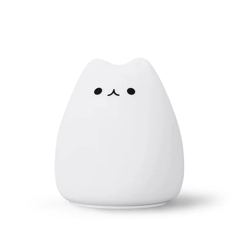 Kawaii Cat Lamp LED Night Light Wireless Touch Sensor Silicone Battery Animal Light Child Holiday Bedroom Desktop Decor