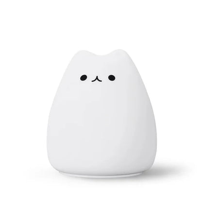 Kawaii Cat Lamp LED Night Light Wireless Touch Sensor Silicone Battery Animal Light Child Holiday Bedroom Desktop Decor