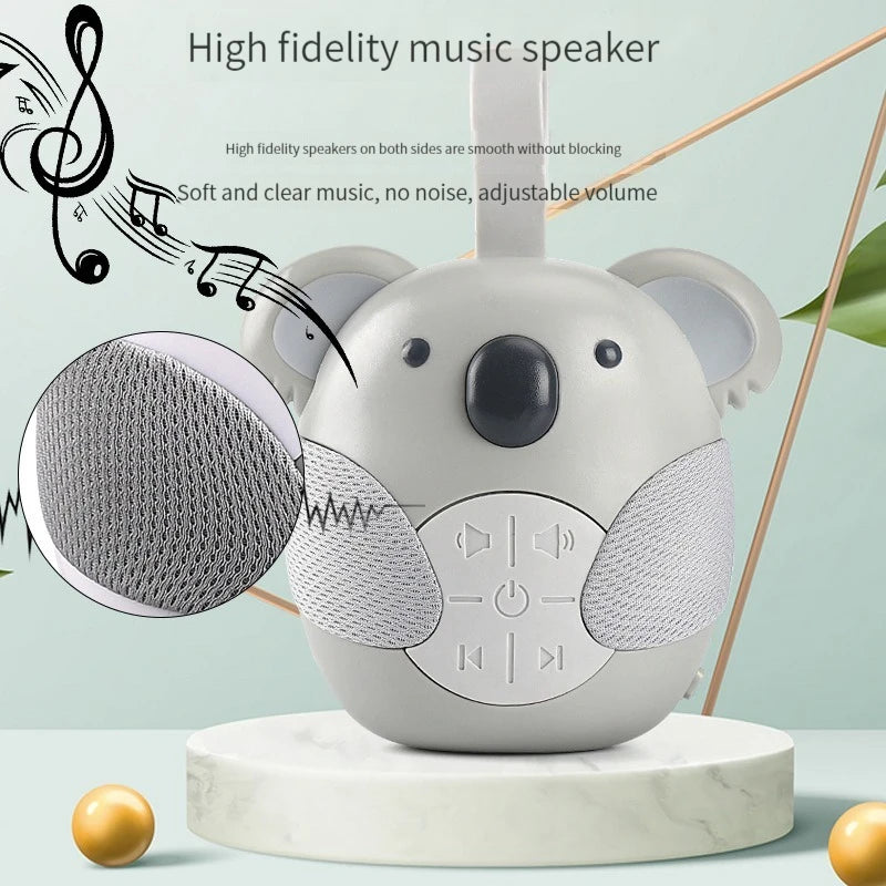 Portable White Noise Machine Baby Soother with 10 Light Music for Toddlers Timed Shutdown Sleep Sound Machine