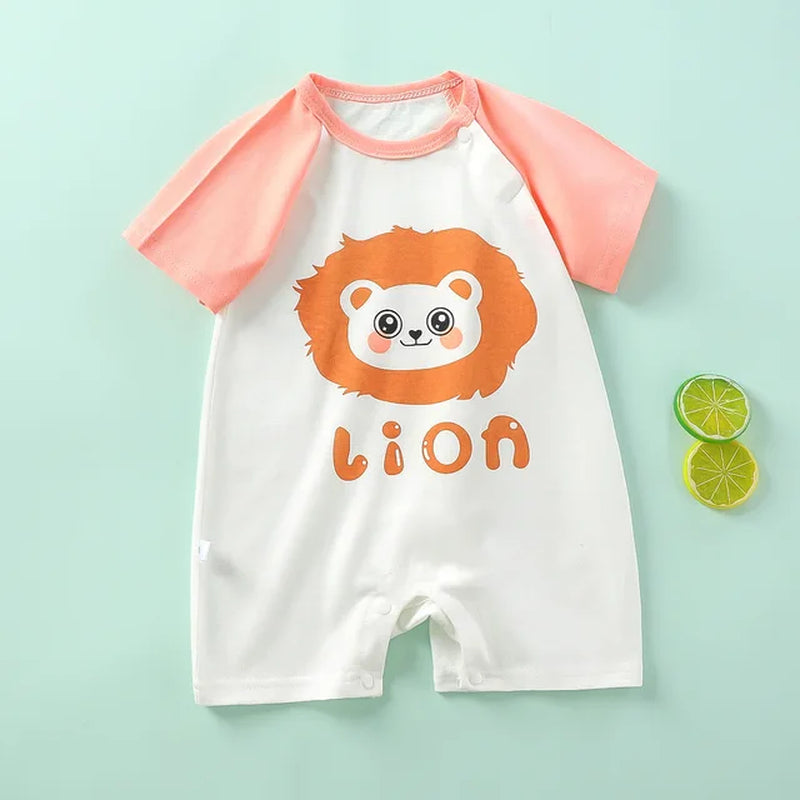 2023 Summer Infant Toddler Bodysuits Baby Boys Girls Cotton One-Pieces Newborn Casual Soft Short Sleeve Romper Jumpsuit Romper