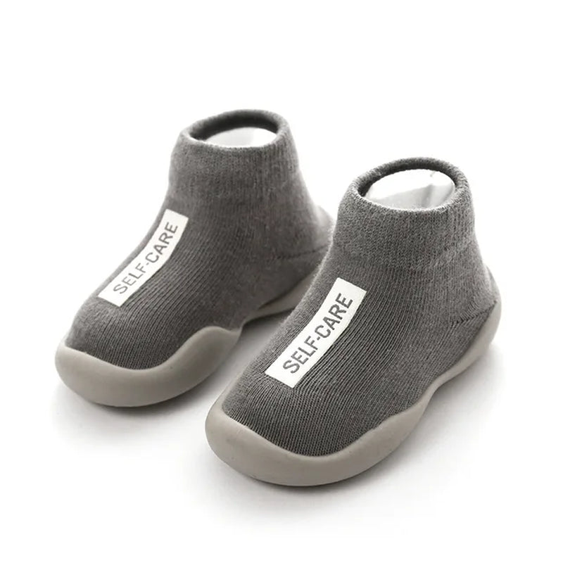 Unisex Baby Shoes First Shoes Baby Walkers Toddler First Walker Baby Girl Kids Soft Rubber Sole Baby Shoe Knit Booties Anti-Slip